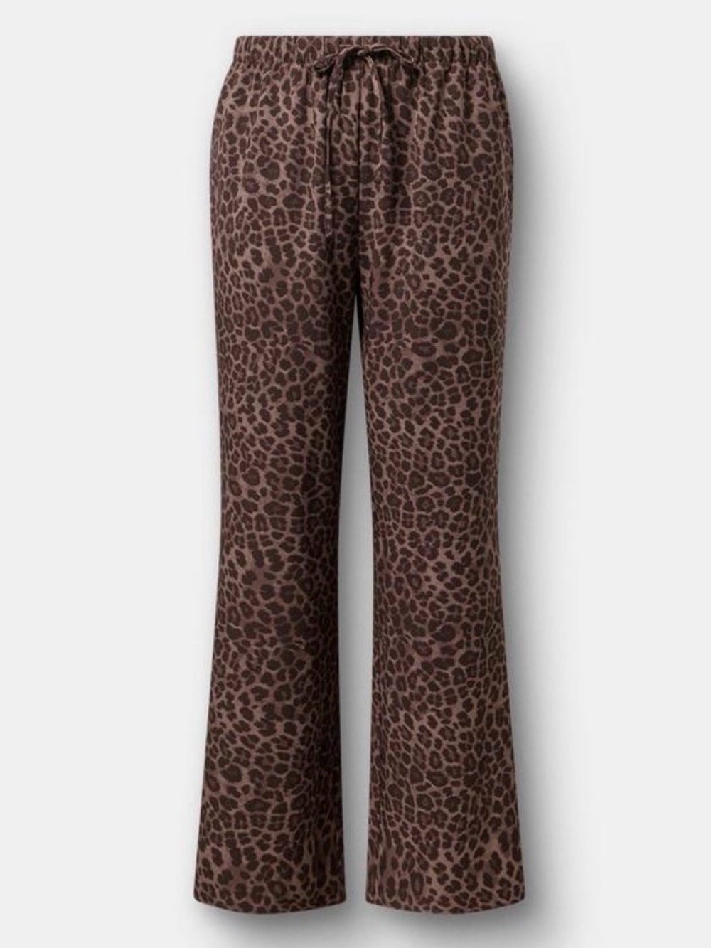 torrid Studio High Rise Wide Leg Pull on Pants in 50s Leopard print